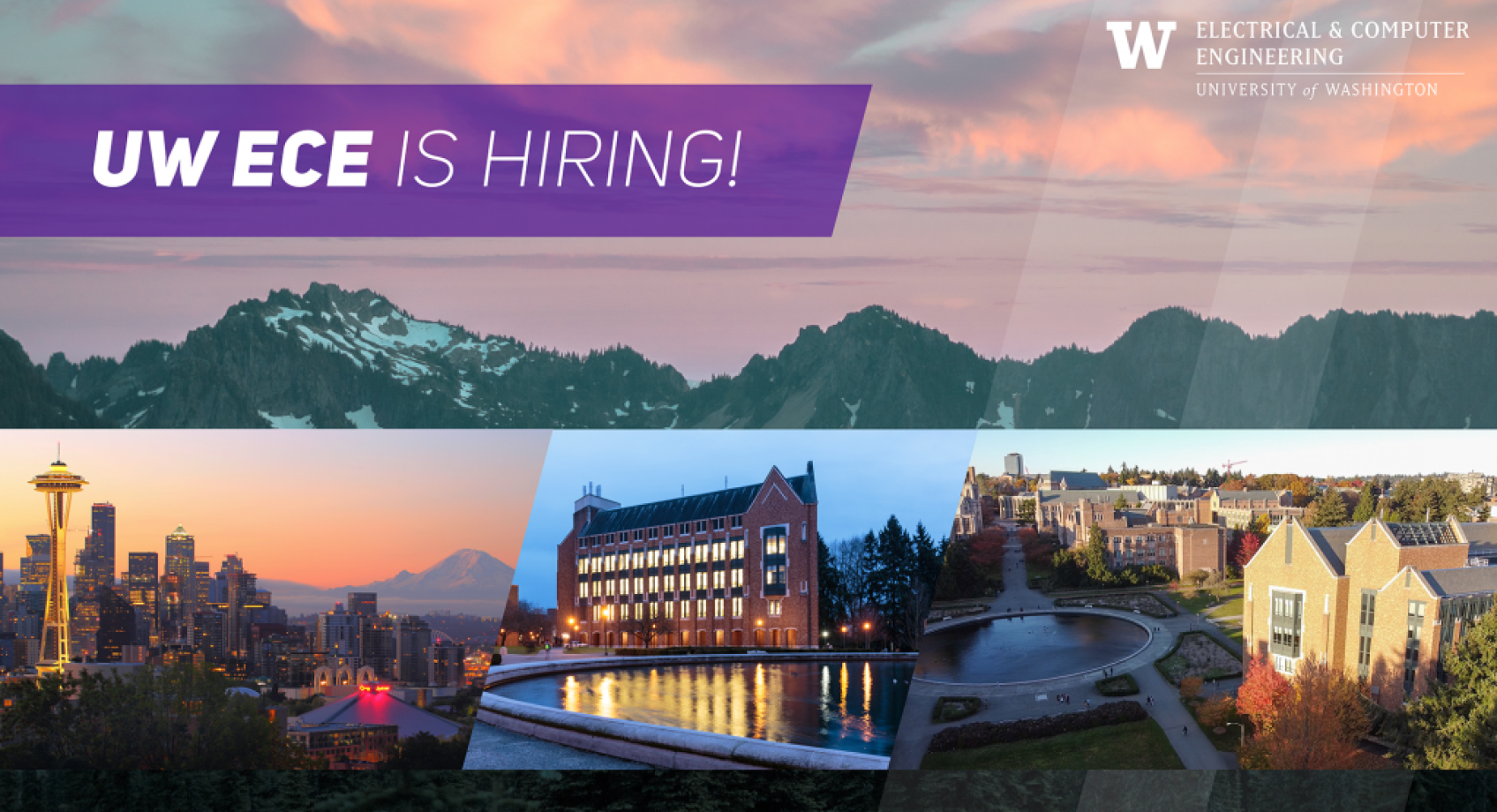UW ECE is Hiring! Banner
